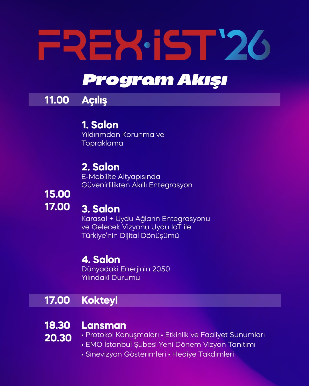 FREX-İST’26 Program Akışı